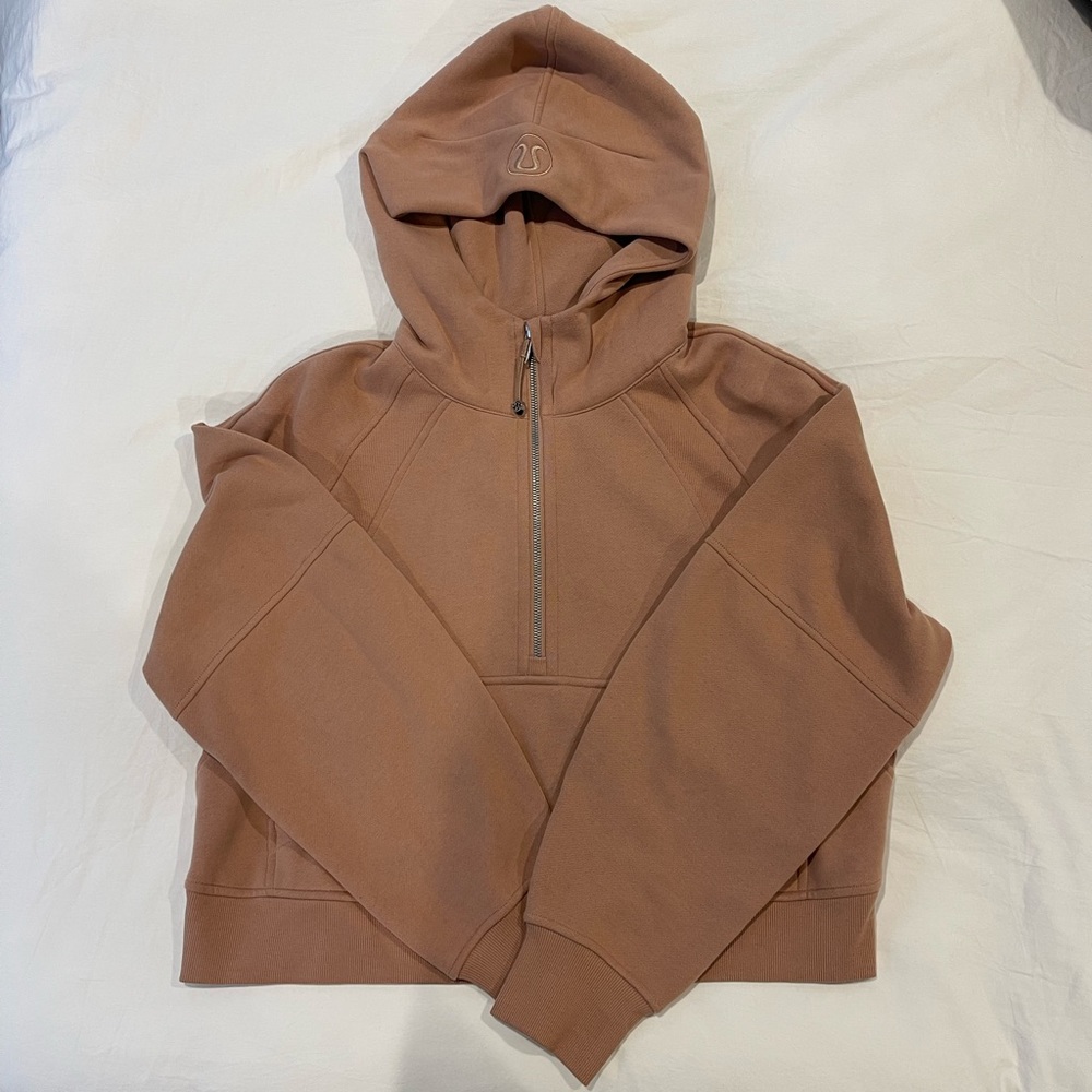 Lululemon Scuba Oversized 1/2 Zip Hoodie (pink clay)
